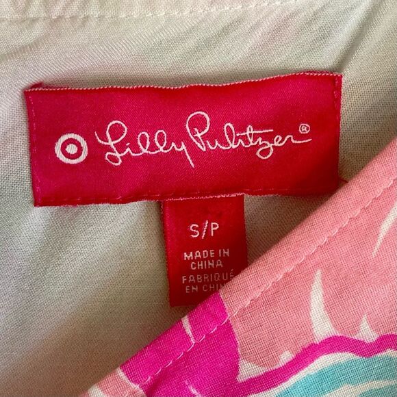 Lilly Pulitzer for Target Babydoll Tank Top in Nosey Posey Floral Pink Size S - Picture 9 of 10